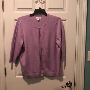 CJ Banks Solid Cardigan Plus Size 1X
